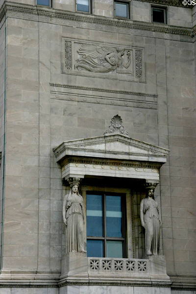 Caryatids on Field Museum of Natural History. Chicago, IL.