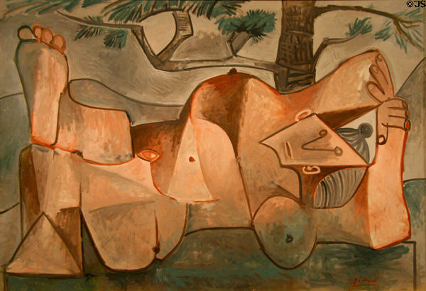 Nude Under a Pine Tree painting (1959) by Pablo Picasso at Art Institute of Chicago. Chicago, IL.
