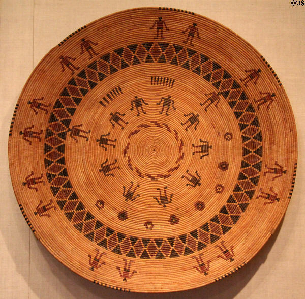 Basket by Yokuts tribe of California (c1900) at Art Institute of Chicago. Chicago, IL.