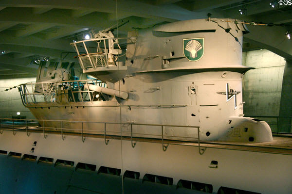 Conning tower of U-505 at Museum of Science & Industry. Chicago, IL.