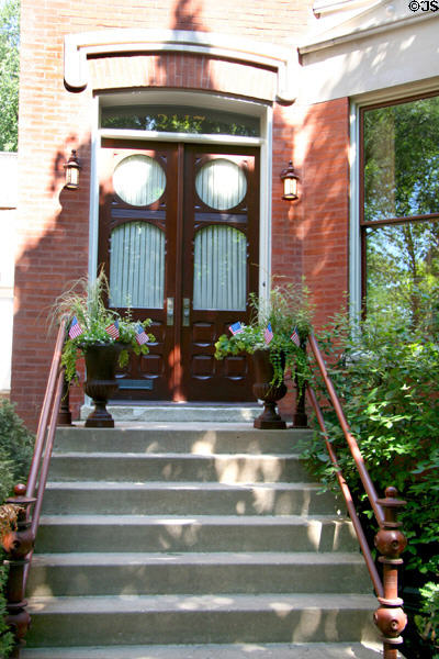 Doorway of Leon Mannheimer Home. Chicago, IL.