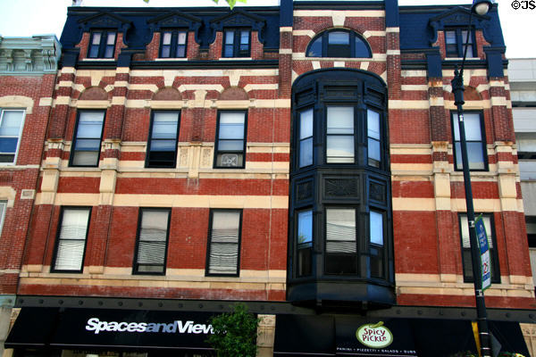 Kauffmann Store & Flats (1883) (2310-16 Lincoln Ave.). Chicago, IL. Architect: Dankmar Adler & Louis H. Sullivan.