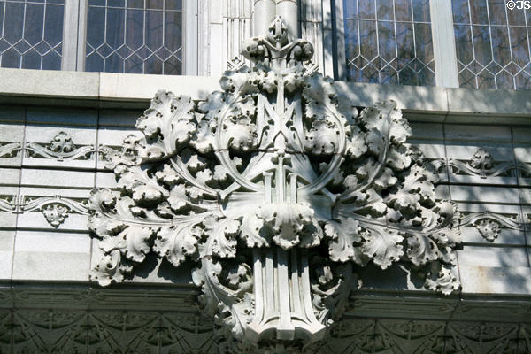 Leaf shield on Krause Music Store by Louis H. Sullivan. Chicago, IL.