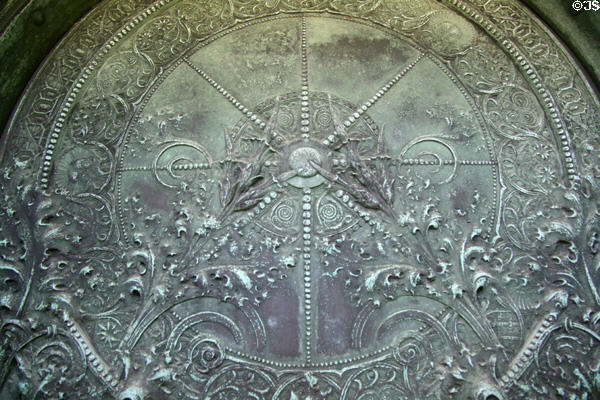 Details of Sullivan's inner door for Getty Tomb. Chicago, IL.