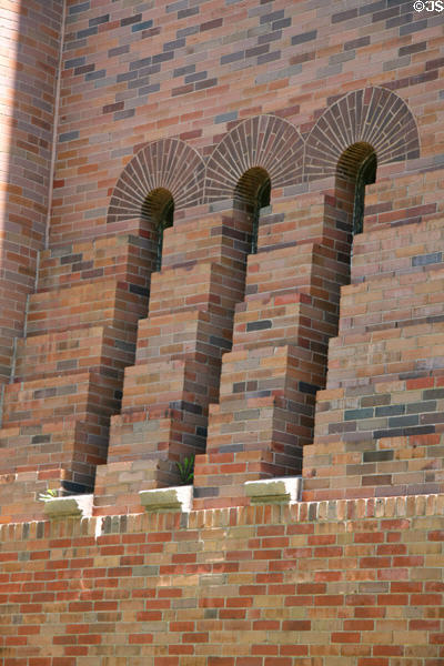 Brickwork details of St. Gabriel Church. Chicago, IL.