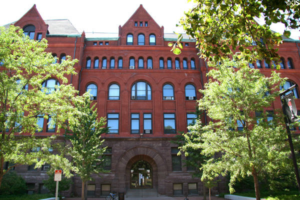 Main Building (Armour Institute) (1891-3) (3300 S. Federal St.) at Illinois Institute of Technology. Chicago, IL. Style: Romanesque Revival. Architect: Patton & Fisher.