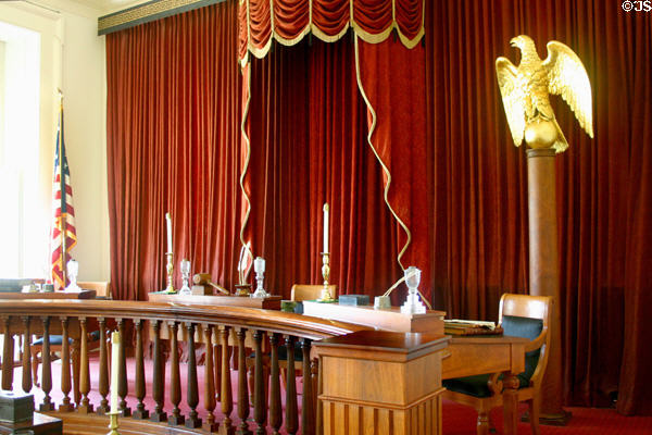 Former Supreme court chamber in Old State Capitol. Springfield, IL.