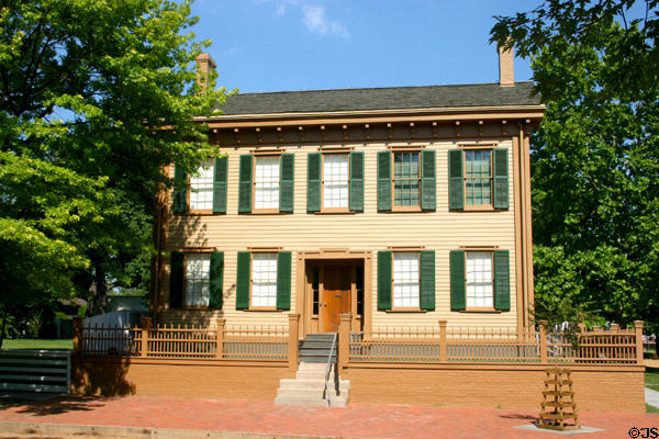 Abraham Lincoln's house (1844) (on Eighth St.) run by National Park Service. Springfield, IL.