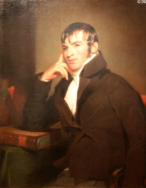 Portrait of Dr. Joseph Klapp (1814) by Thomas Sully at Art Institute of Chicago. Chicago, IL.