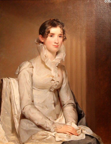 Portrait of Mrs. Klapp (1814) by Thomas Sully at Art Institute of Chicago. Chicago, IL.