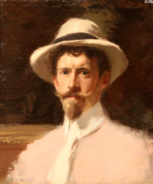 Self-portrait (1898-1906) by Frederick W. MacMonnies at Art Institute of Chicago. Chicago, IL.
