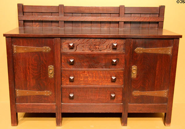 Sideboard (1902) by Gustav Stickley at Art Institute of Chicago. Chicago, IL.