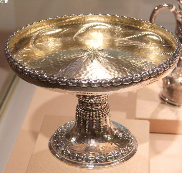 Silver & gilt compote (1883) by Charles Osborne for Tiffany & Co. at Art Institute of Chicago. Chicago, IL.