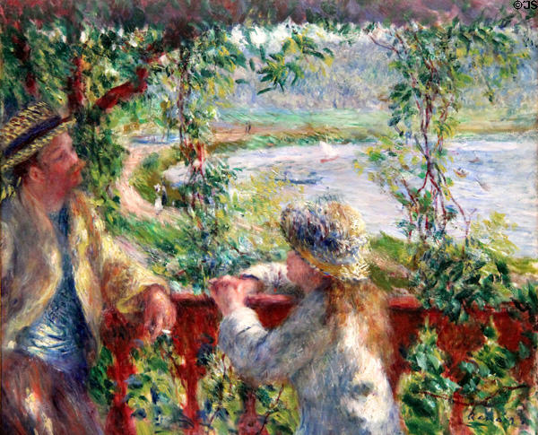 Near the Lake painting (1879-80) by Auguste Renoir at Art Institute of Chicago. Chicago, IL.