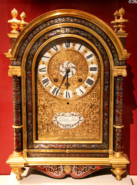 Nicolas Gribelin table clock (c1675) with case attrib. André-Charles Boulle from Paris at Art Institute of Chicago. Chicago, IL.
