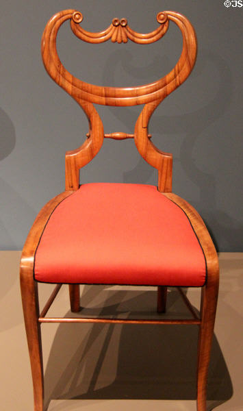 Side chair (1830) from Vienna, Austria at Art Institute of Chicago. Chicago, IL.