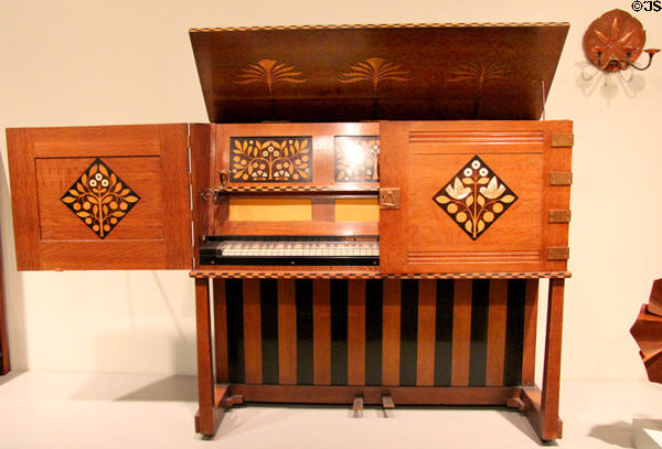 Manxman Pianoforte (1897) by Mackay Hugh Baillie Scott of England at Art Institute of Chicago. Chicago, IL.