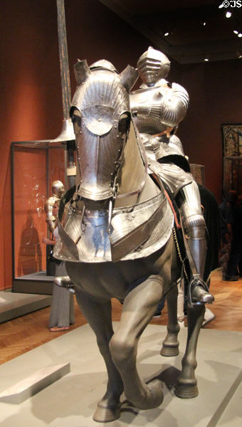 Armor for Man & Horse in Maximilian Style (1510-60) from Germany at Art Institute of Chicago. Chicago, IL.