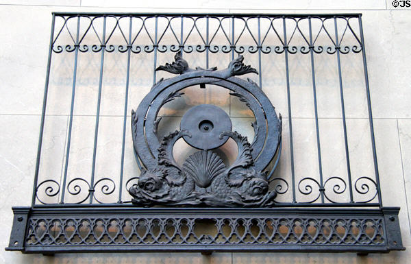 Iron grille (1895-6) from Fisher Building, Chicago by Charles Atwood of D.H. Burnham & Co. at Art Institute of Chicago. Chicago, IL.