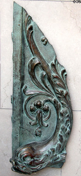 Cast iron fish ornament (1907) from Oliver Building, Chicago at Art Institute of Chicago. Chicago, IL.