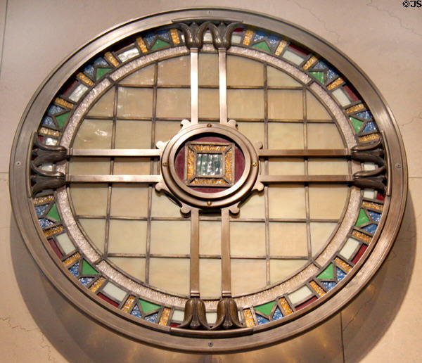 Portal window (1908) from renovated Illinois Athletic Club, Chicago by Barnett, Haynes & Barnett at Art Institute of Chicago. Chicago, IL.