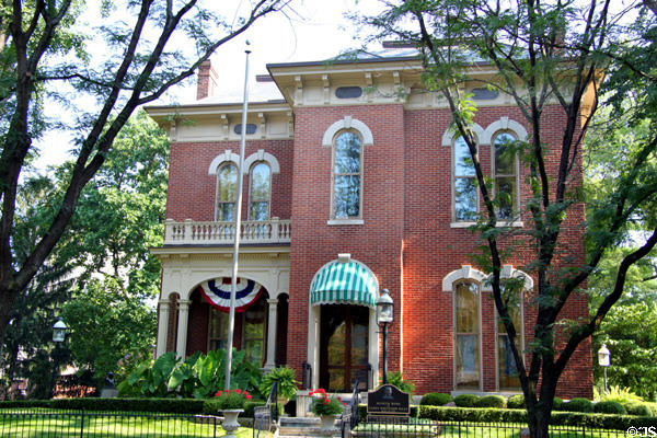 James Whitcomb Riley Museum House (1872) (528 Lockerbie St.). Indianapolis, IN. On National Register.