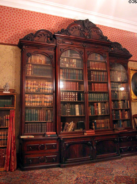 Bookcase built in this room for Benjamin Harrison at Benjamin Harrison Presidential Site. Indianapolis, IN.
