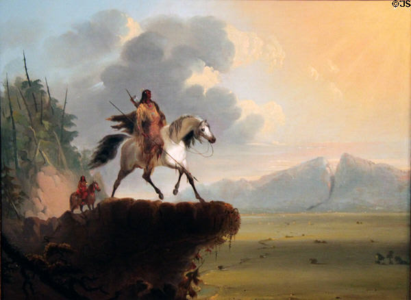 Snake Indians painting (1840) by Alfred Jacob Miller at Eiteljorg Museum. Indianapolis, IN.