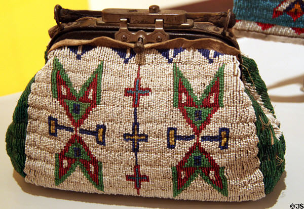 Sioux beaded purse (c1890) at Eiteljorg Museum. Indianapolis, IN.