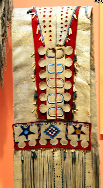 Apache leather double saddle bags (c1900) at Eiteljorg Museum. Indianapolis, IN.
