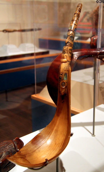 Northern coast native spoon (c1850) at Eiteljorg Museum. Indianapolis, IN.