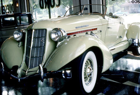 1935 Auburn 851 Speedster at Auburn Cord Duesenberg Museum. Auburn, IN.