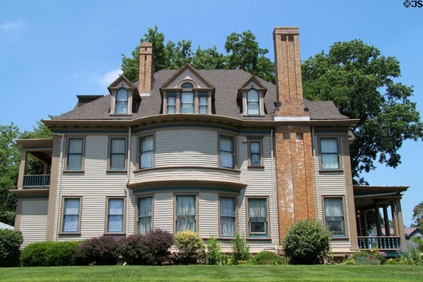 Cox-Hulman House (1900) (931 S. 7th St.). Terre Haute, IN. Style: Queen Anne.