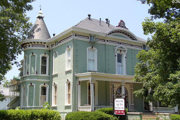 Demus Deming House (now Hawthorne Building) (c1871) (405 S. 6th St.). Terre Haute, IN. Style: Italian Renaissance.