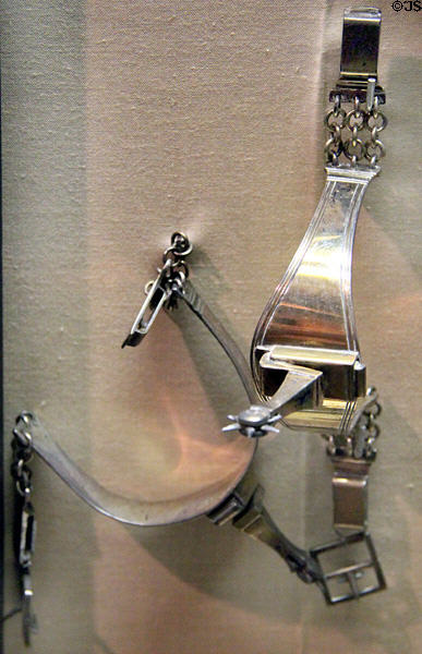 Spurs worn by General Harrison at the Battle of Tippecanoe at Grouseland. Vincennes, IN.
