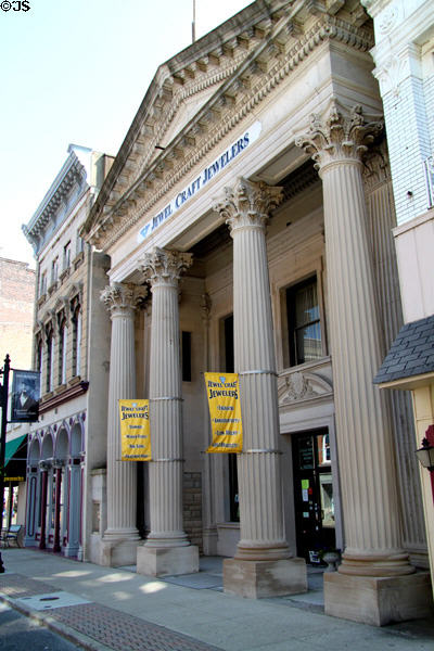 Neoclassical First National Bank building (1913) (217 Main St.). Vincennes, IN.