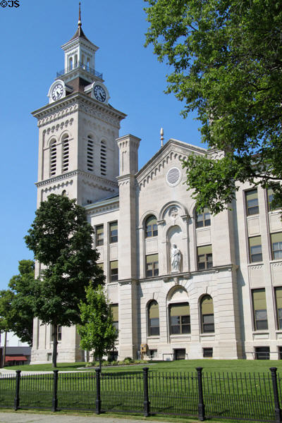 Knox County Courthouse (1873) (101 N. 7th St.). Vincennes, IN. Architect: Edwin May.