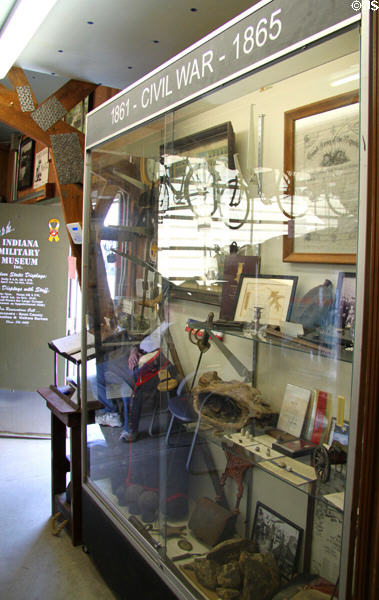 Civil War display at Indiana Military Museum. Vincennes, IN.