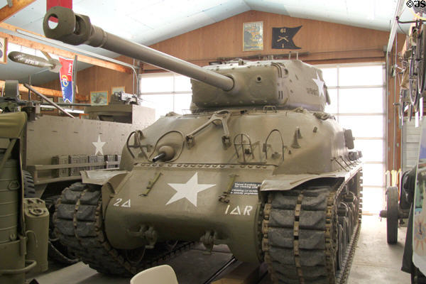 American M4 Sherman Tank (1942-55) at Indiana Military Museum. Vincennes, IN.