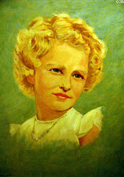 Painting (1957) of Princess Anne by Dwight D. Eisenhower at his Museum. Abilene, KS.