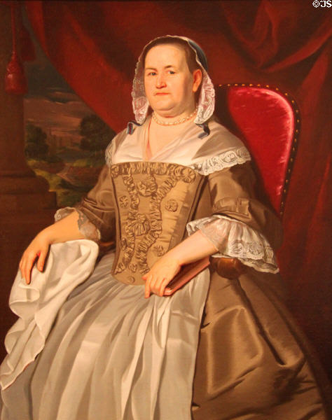 Portrait of Mrs. James Otis (c1760) by John Singleton Copley at Wichita Art Museum. Wichita, KS.