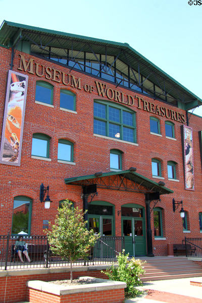 Museum of World Treasures in heritage warehouse. Wichita, KS.