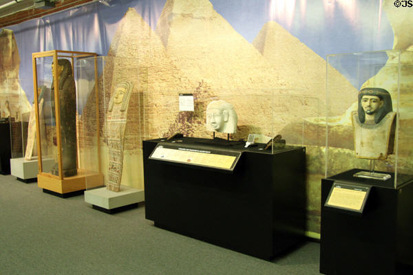 Egyptian antiquities gallery at Museum of World Treasures. Wichita, KS.