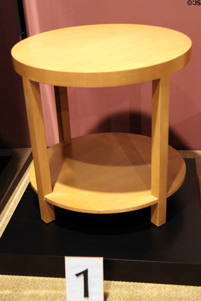 Occasional table (c1945) by Widdicomb Furniture Co. at Sedgwick County Historical Museum. Wichita, KS.