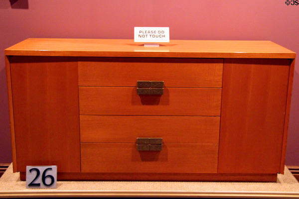 Sideboard (c1945) by Cessna Aircraft Co. at Sedgwick County Historical Museum. Wichita, KS.