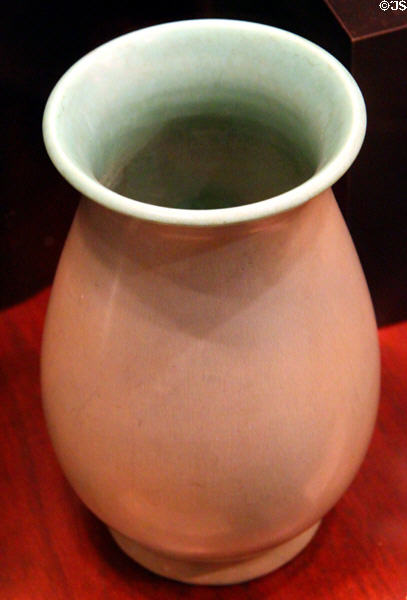Rookwood vase with matte glaze (1925) at Sedgwick County Historical Museum. Wichita, KS.