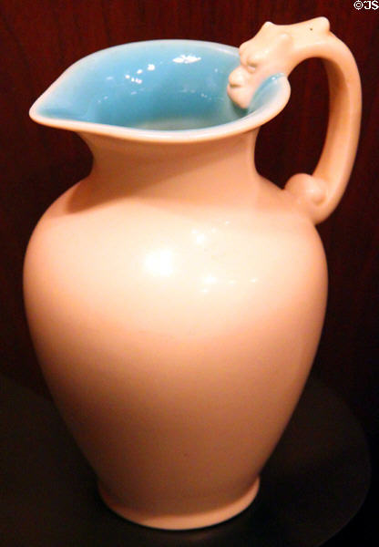 Rookwood pitcher with matte glaze (1927) at Sedgwick County Historical Museum. Wichita, KS.