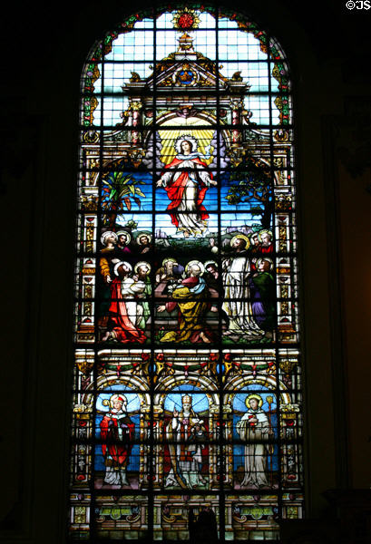 Mother of God Roman Catholic Church stained glass. Covington, KY.
