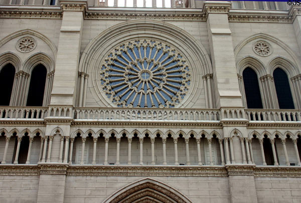 Rose window of Cathedral Basilica of the Assumption. Covington, KY.