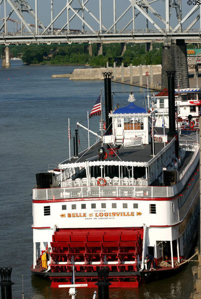 Belle Of Louisville steam boat (1914). Louisville, KY. Architect: James Rees & Sons. On National Register.
